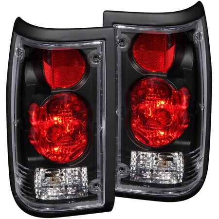 Strike3 Tail Lights Assembly for 1986-1993 Mazda B2000, Black ST3638551